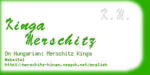 kinga merschitz business card